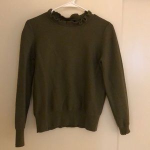 Olive green JCrew sweater